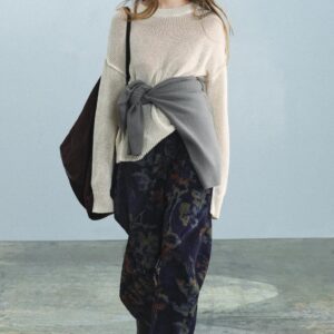 JEANS ZW COLLECTION BAGGY FIT MID-WAIST FLORAL