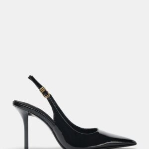 HEELED SHOES WITH METALLIC BUCKLE