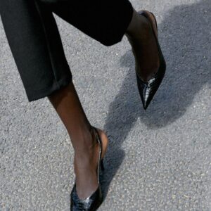 ANIMAL PRINT SLINGBACK SHOES