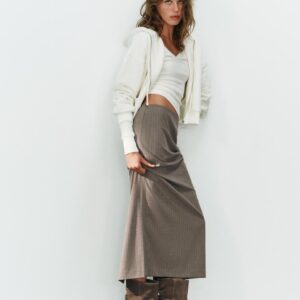 SPLIT SUEDE GATHERED HEELED BOOTS