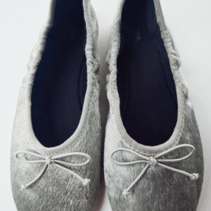 LEATHER BALLET FLATS WITH SHEEPSKIN