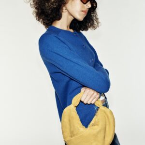 GATHERED LEATHER HANDBAG