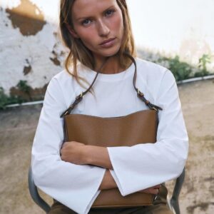 TOPSTITCHED SHOULDER BAG