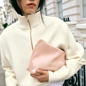 SUEDE TOILETRY BAG